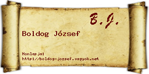 Boldog József névjegykártya